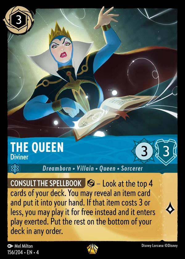 Regina - Divinatrice — Disney Lorcana Personaggio card from Ursula's Return