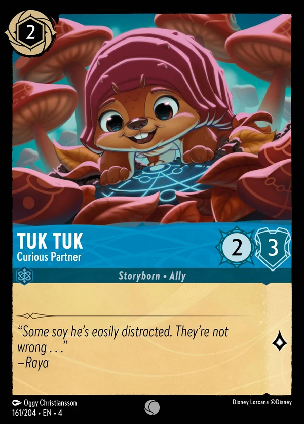 Tuk Tuk - Compagno Curioso — Disney Lorcana Personaggio card from Ursula's Return