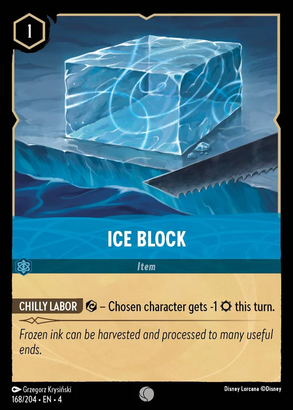 Blocco di Ghiaccio — Disney Lorcana Oggetto card from Ursula's Return