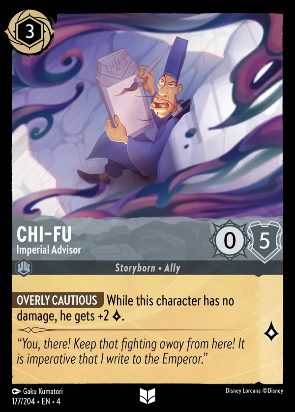 Chi Fu - Consigliere Imperiale — Disney Lorcana Personaggio card from Ursula's Return