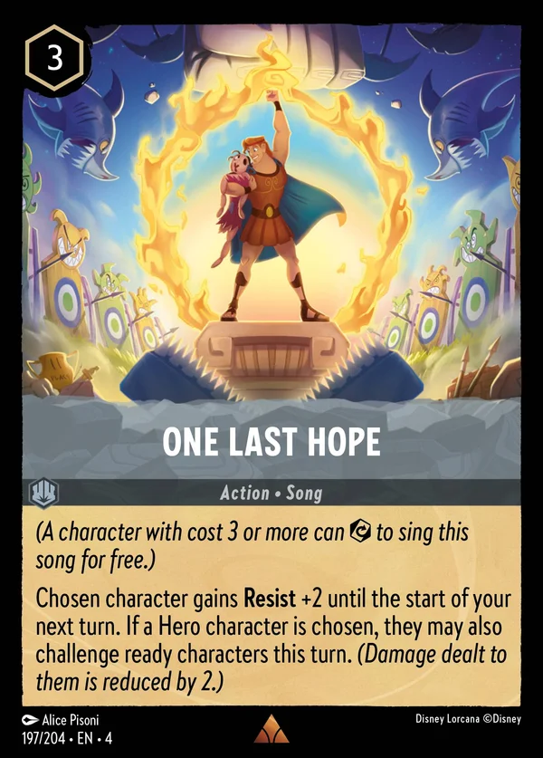L'Ultima Speranza — Disney Lorcana Azione card from Ursula's Return