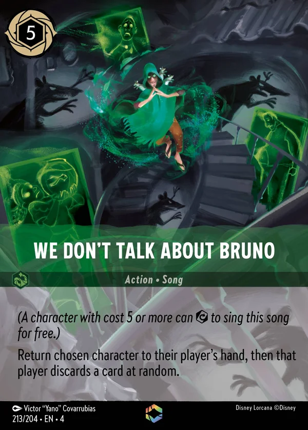 Non Si Nomina Bruno — Disney Lorcana Azione card from Ursula's Return