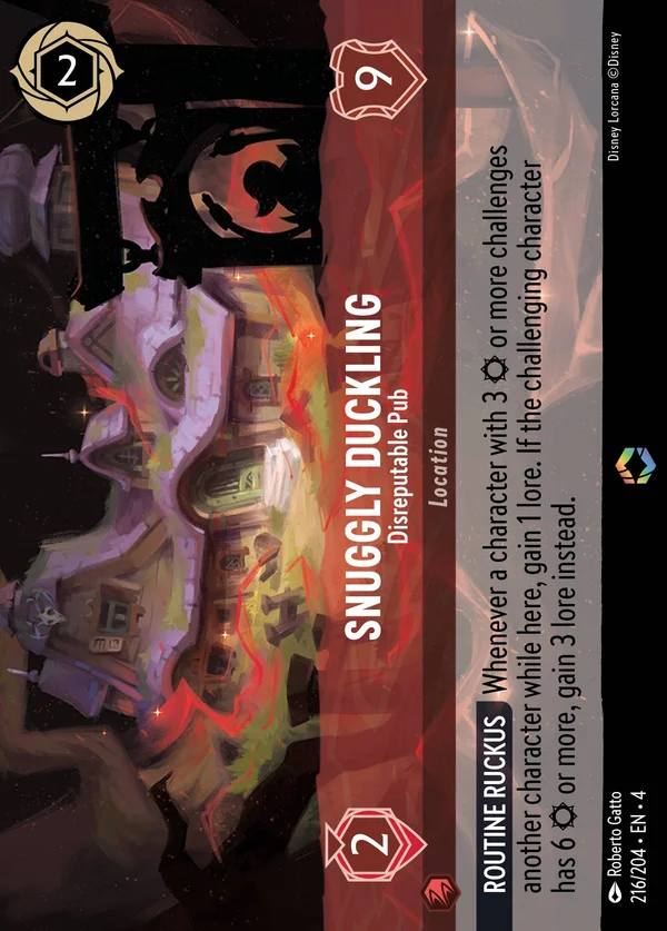 Il Bell'Anatroccolo - Pub Poco Raccomandabile — Disney Lorcana Luogo card from Ursula's Return