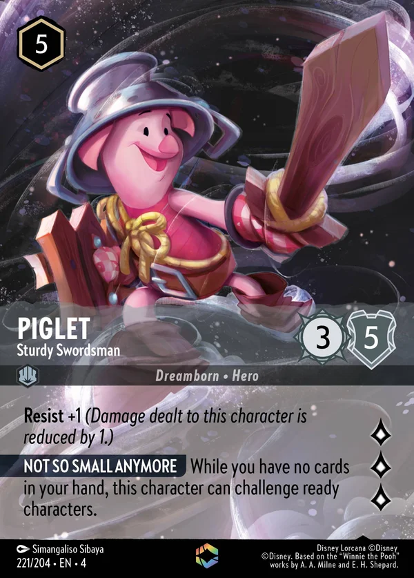 Pimpi - Spadaccino Robusto — Disney Lorcana Personaggio card from Ursula's Return
