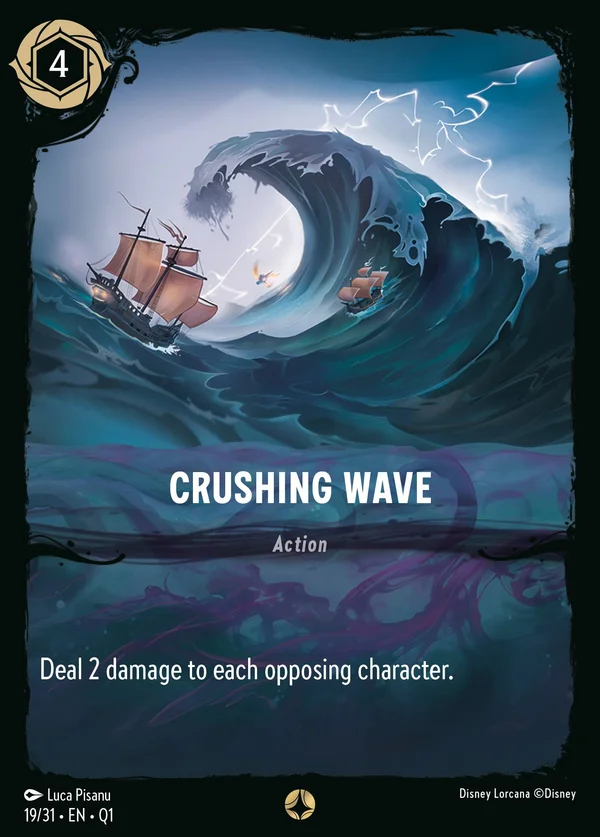 Onda Devastante — Disney Lorcana Azione card from Illumineer's Quest: Deep Trouble