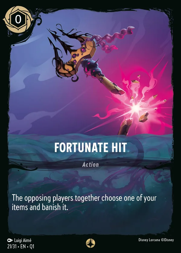 Colpo Fortuito — Disney Lorcana Azione card from Illumineer's Quest: Deep Trouble