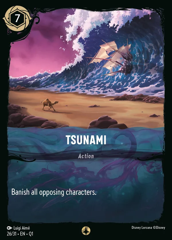 Tsunami — Disney Lorcana Azione card from Illumineer's Quest: Deep Trouble