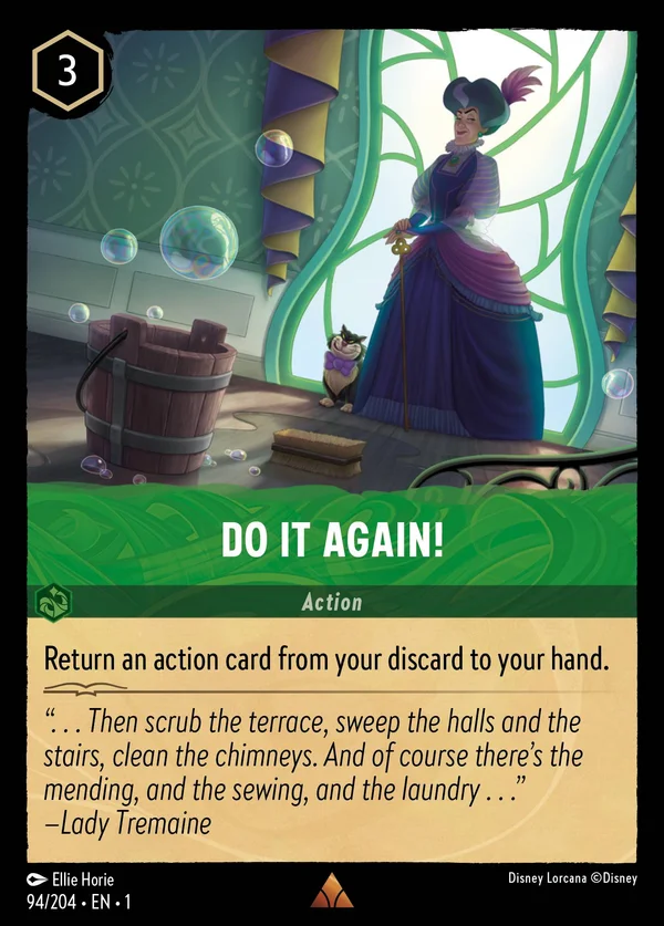 Do It Again! — Disney Lorcana Action card from The First Chapter