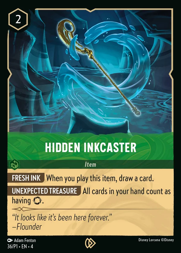 Inchiostratore Celato — Disney Lorcana Oggetto card from Ursula's Return
