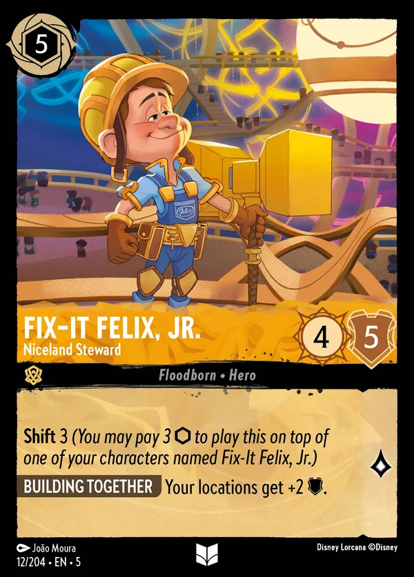 Felix Aggiustatutto Jr. - Amministratore di Belposto — Disney Lorcana Personaggio card from Shimmering Skies