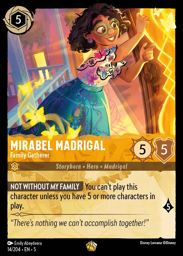 Mirabel Madrigal - Che Riunisce la Famiglia — Disney Lorcana Personaggio card from Shimmering Skies