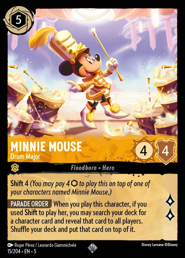 Minni - Capobanda — Disney Lorcana Personaggio card from Shimmering Skies