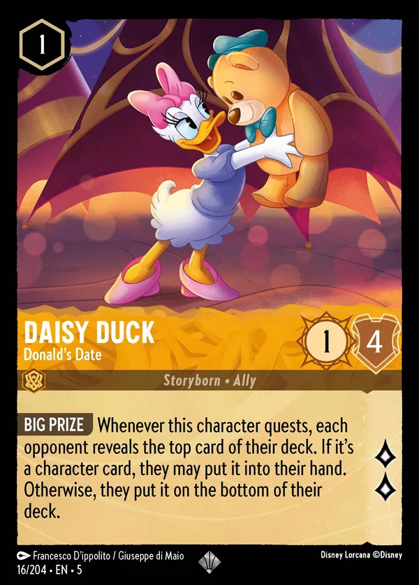 Paperina - Ragazza di Paperino — Disney Lorcana Personaggio card from Shimmering Skies