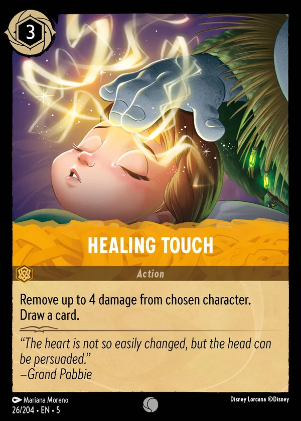 Tocco Curativo — Disney Lorcana Azione card from Shimmering Skies
