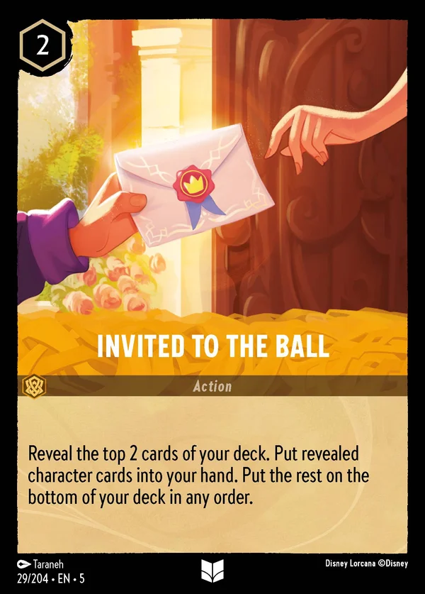 Invitato al Ballo — Disney Lorcana Azione card from Shimmering Skies