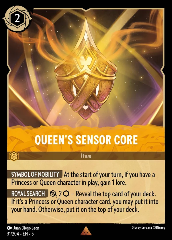 Nucleo Rivelatore della Regina — Disney Lorcana Oggetto card from Shimmering Skies