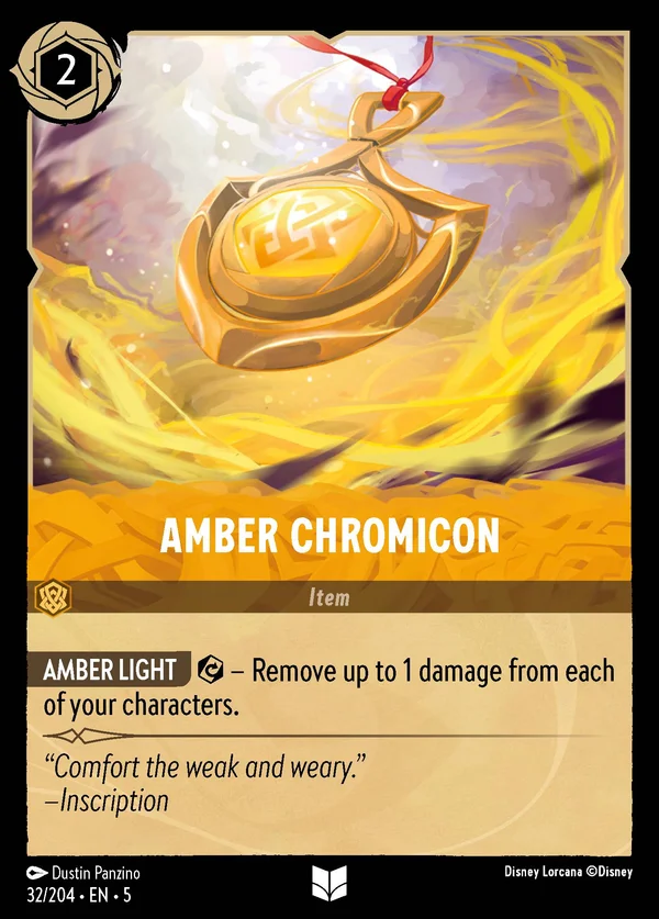 Cromicon d'Ambra — Disney Lorcana Oggetto card from Shimmering Skies
