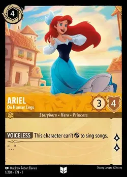 Ariel - On Human Legs — Amber Character from The First Chapter