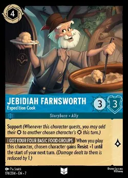 Jebidiah Farnsworth - Cuoco della Spedizione