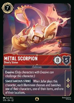 Metal Scorpion - Deadly Statue — Lorcana Character from Illumineer's Quest: Palace Heist
