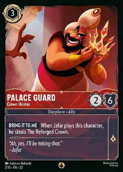 Palace Guard - Crown Hunter — Lorcana Character from Illumineer's Quest: Palace Heist
