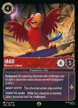 Iago - Raucous Lookout — Lorcana Character from Illumineer's Quest: Palace Heist