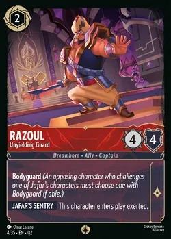 Razoul - Unyielding Guard — Lorcana Character from Illumineer's Quest: Palace Heist