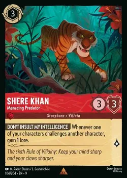 Shere Khan - Predatore Minaccioso