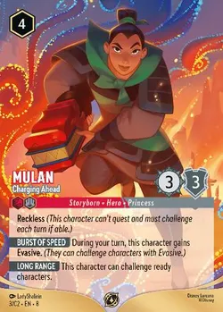 Mulan - Charging Ahead — Ruby-Steel Character from The Reign of Jafar