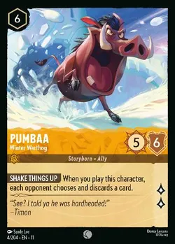 Pumbaa - Facocero Invernale — Amber Personaggio from Winterspell
