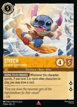 Stitch - Snowboarder Spensierato