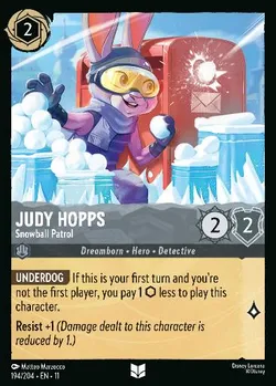 Judy Hopps - Pattuglia delle Palle di Neve