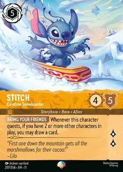 Stitch - Snowboarder Spensierato