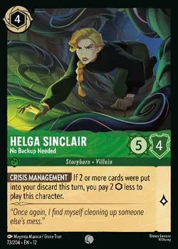 Helga Sinclair - No Backup Needed