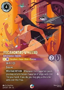 Pocahontas & Meeko - Adventurous Friends