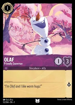Olaf - Amichevole Pupazzo di Neve