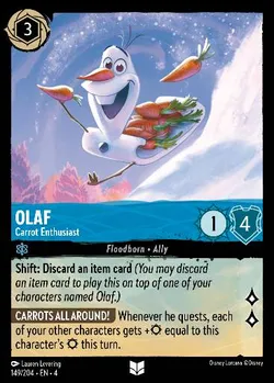 Olaf - Appassionato di Carote