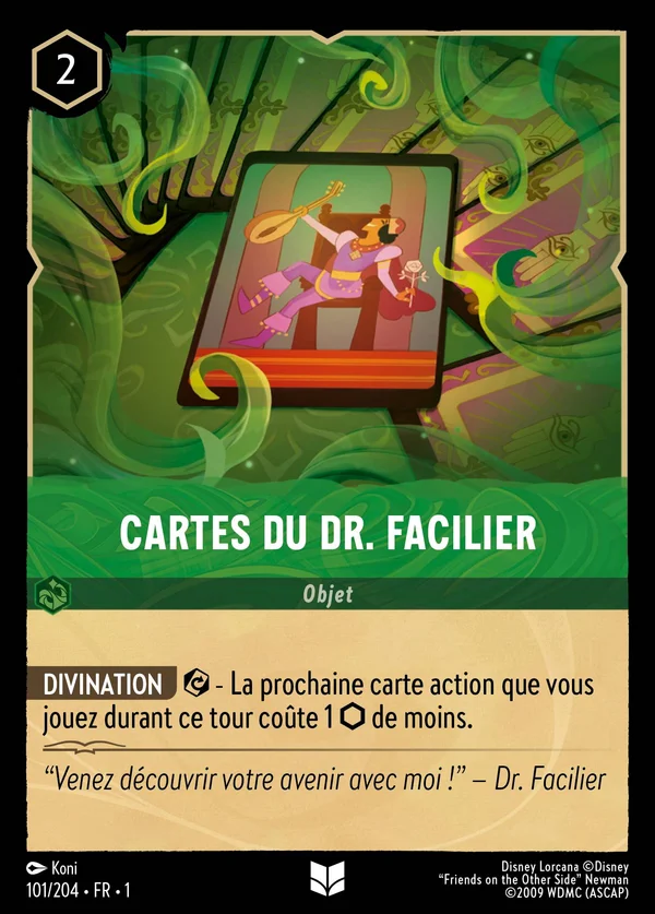 Cartes du Dr. Facilier — Disney Lorcana Objet card from The First Chapter