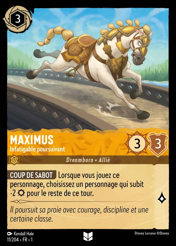 Maximus - Infatigable poursuivant — Disney Lorcana Personnage card from The First Chapter