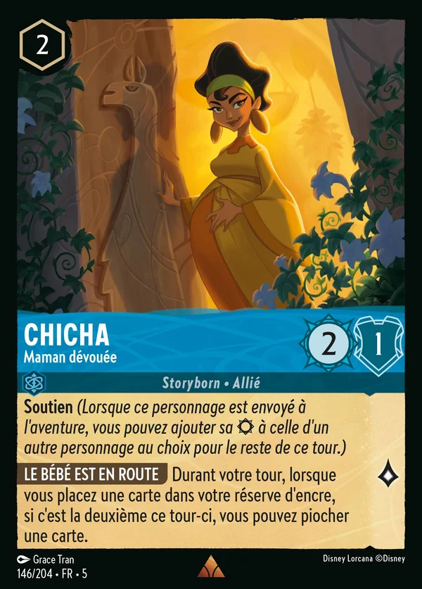 Chicha - Maman dévouée — Disney Lorcana Personnage card from Shimmering Skies