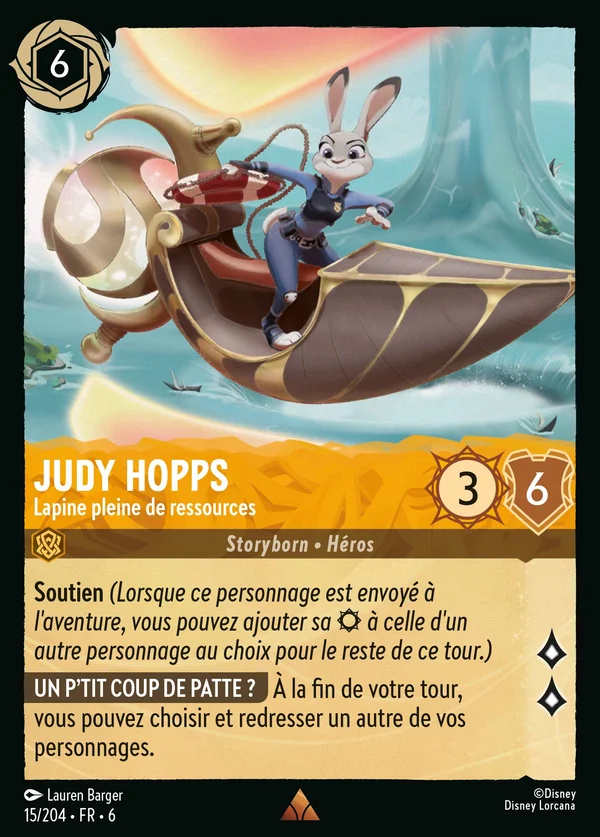 Judy Hopps - Lapine pleine de ressources — Disney Lorcana Personnage card from Azurite Sea
