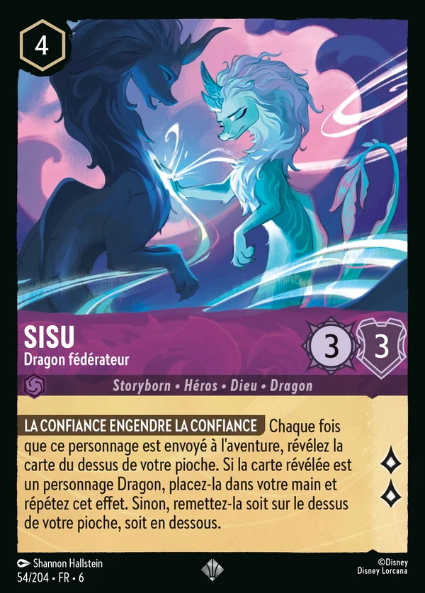 Sisu - Dragon fédérateur — Disney Lorcana Personnage card from Azurite Sea