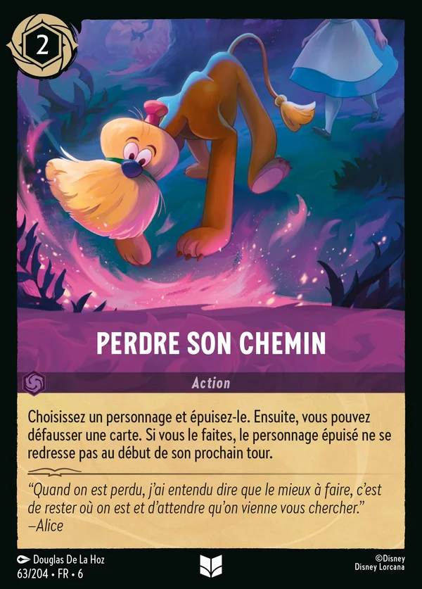 Perdre son chemin — Disney Lorcana Action card from Azurite Sea