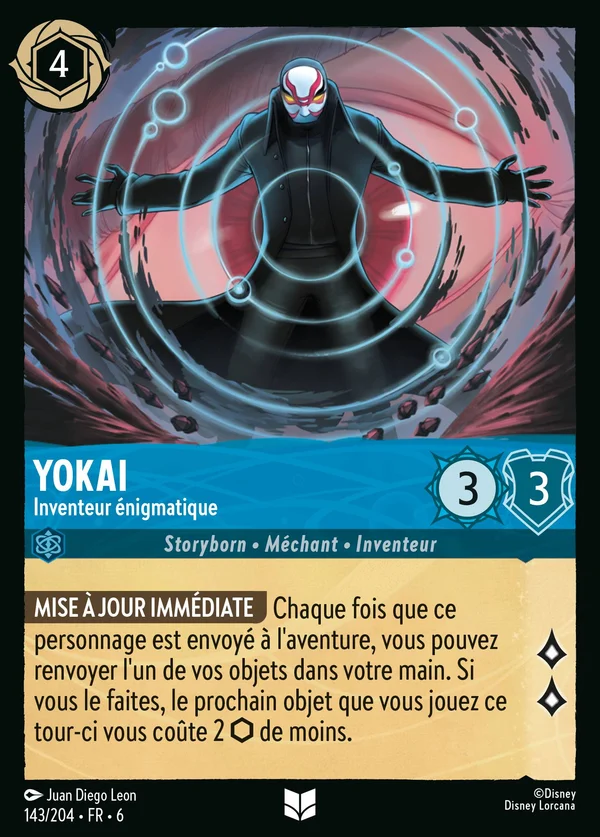 Yokai - Inventeur énigmatique — Disney Lorcana Personnage card from Azurite Sea