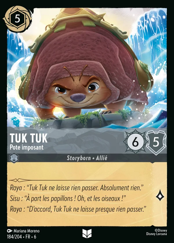 Tuk Tuk - Pote imposant — Disney Lorcana Personnage card from Azurite Sea