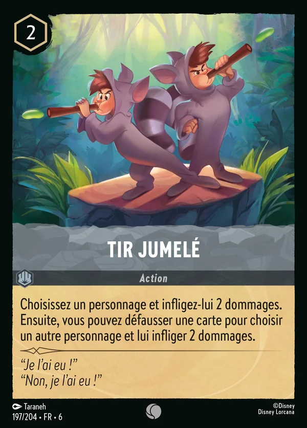 Tir jumelé — Disney Lorcana Action card from Azurite Sea
