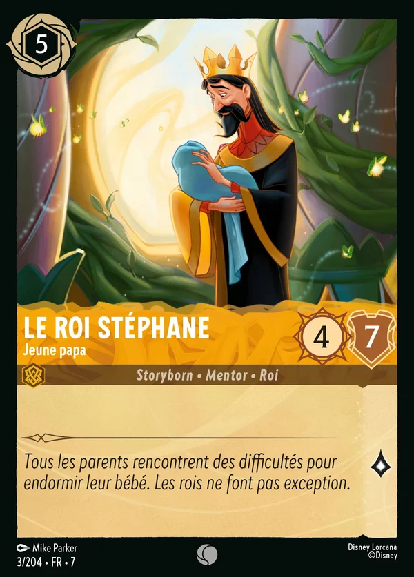 Le Roi Stéphane - Jeune papa — Disney Lorcana Personnage card from Archazia's Island