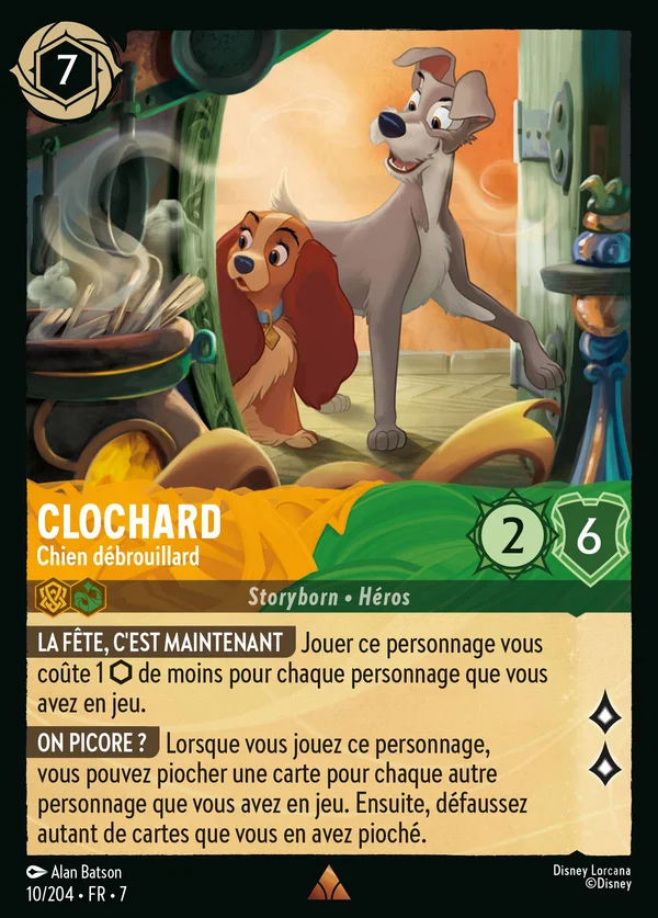 Clochard - Chien débrouillard — Disney Lorcana Personnage card from Archazia's Island