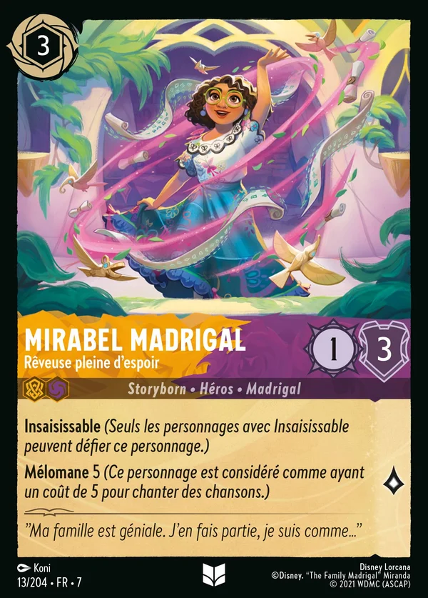 Mirabel Madrigal - Rêveuse pleine d'espoir — Disney Lorcana Personnage card from Archazia's Island
