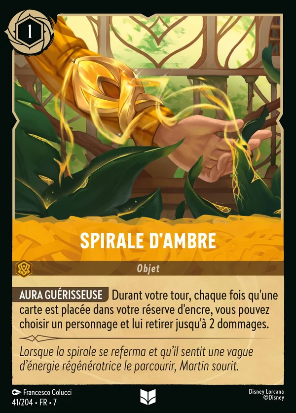 Spirale d'ambre — Disney Lorcana Objet card from Archazia's Island